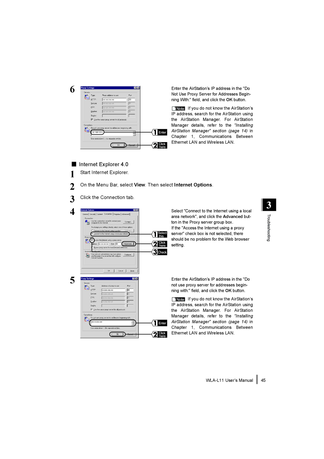 Buffalo Technology WLA-L11 specifications Internet Explorer 