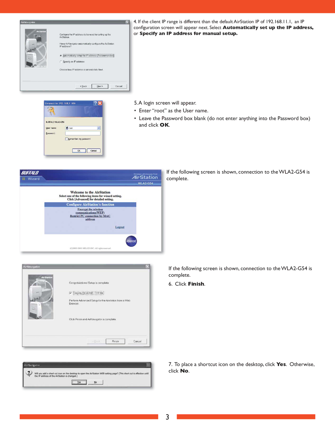 Buffalo Technology WLA2-G54 user manual 