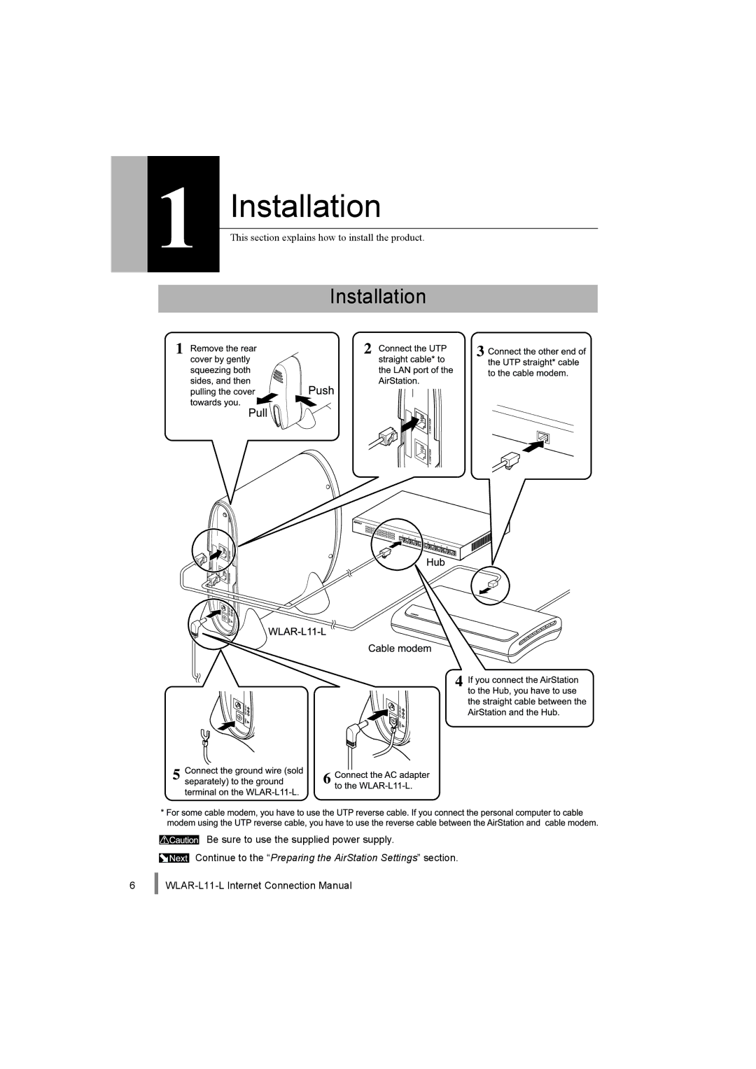 Buffalo Technology WLAR-L11-L manual Installation 