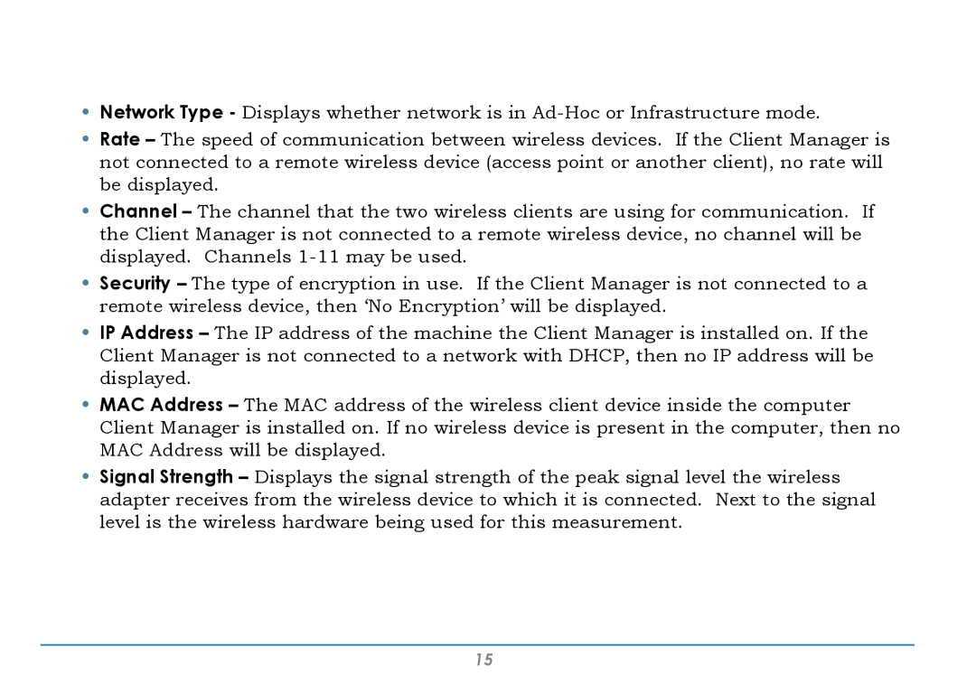 Buffalo Technology WLI-CB-AG108HP user manual Client Manager Configuration 