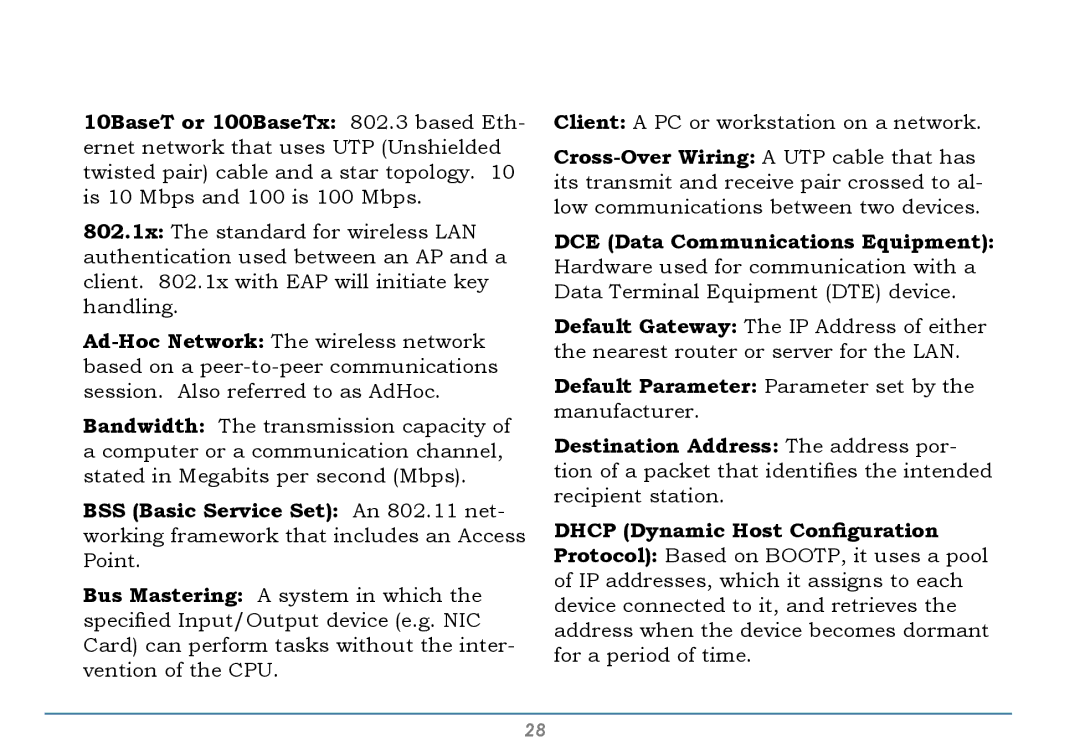 Buffalo Technology WLI-U2-AG108HP user manual Glossary 