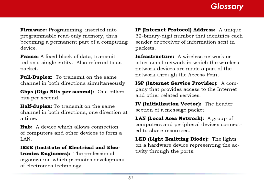 Buffalo Technology WLI-U2-AG108HP user manual Gbps Giga Bits per second One billion bits per second 