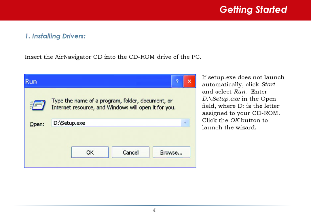 Buffalo Technology WLI-U2-AG108HP user manual Getting Started, Installing Drivers 