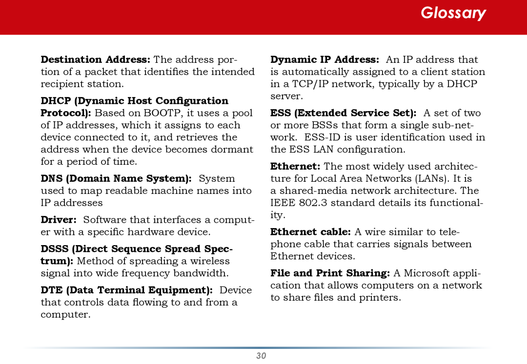 Buffalo Technology WLI-U2-AG108HP user manual Glossary 