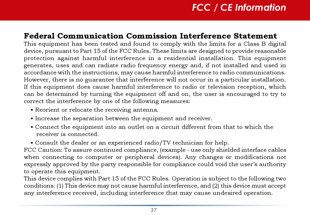 Buffalo Technology WLI-U2-AG108HP user manual FCC / CE Information, Federal Communication Commission Interference Statement 