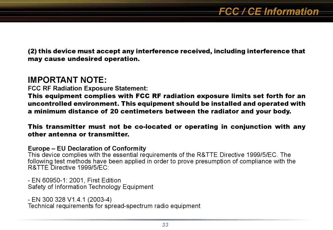 Buffalo Technology WLI-U2-KG54 user manual Important Note 