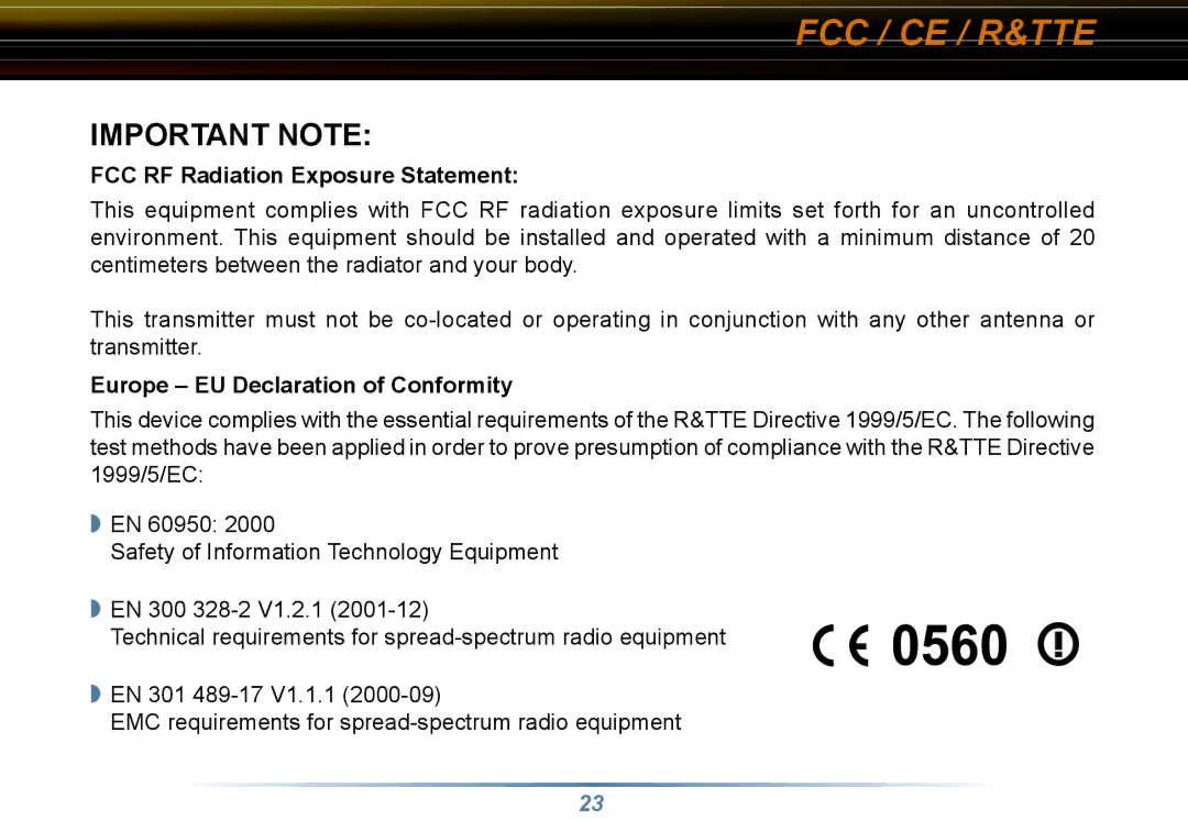 Buffalo Technology WLI3-TX1-G54 user manual Important Note 