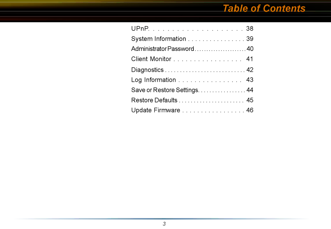 Buffalo Technology WYR-G54 manual Table of Contents 