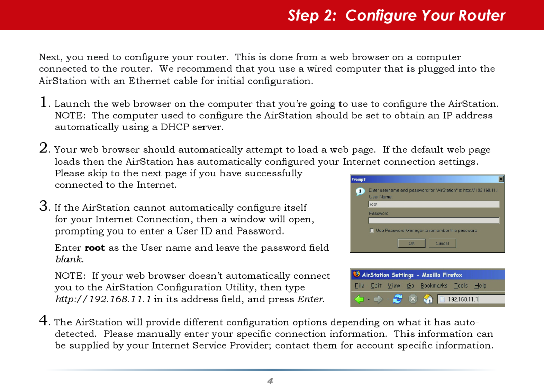 Buffalo Technology WZR-AG300NH setup guide Configure Your Router 