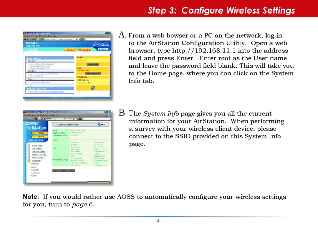 Buffalo Technology WZR-G300N setup guide Configure Wireless Settings 