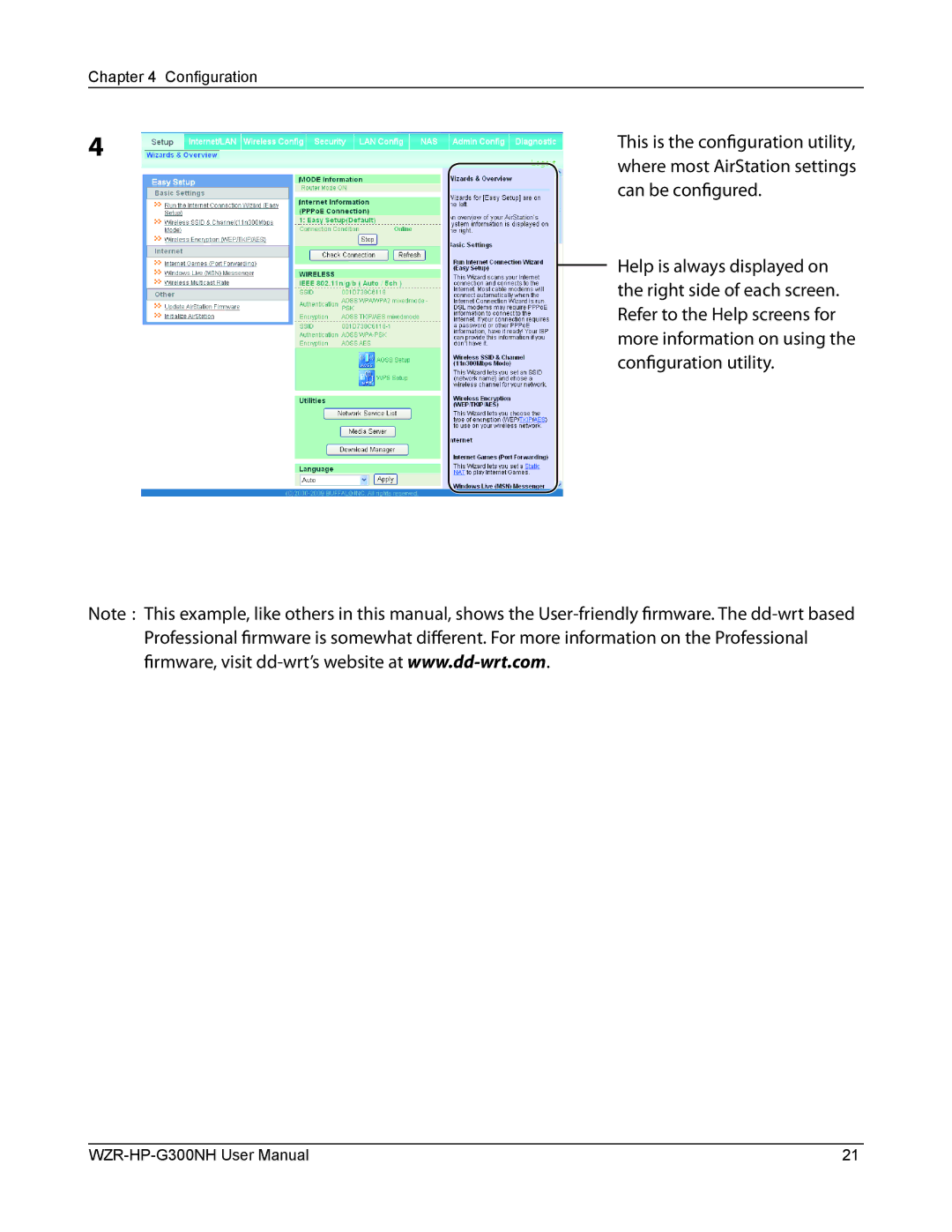 Buffalo Technology WZR-HP-G300NH user manual Configuration 