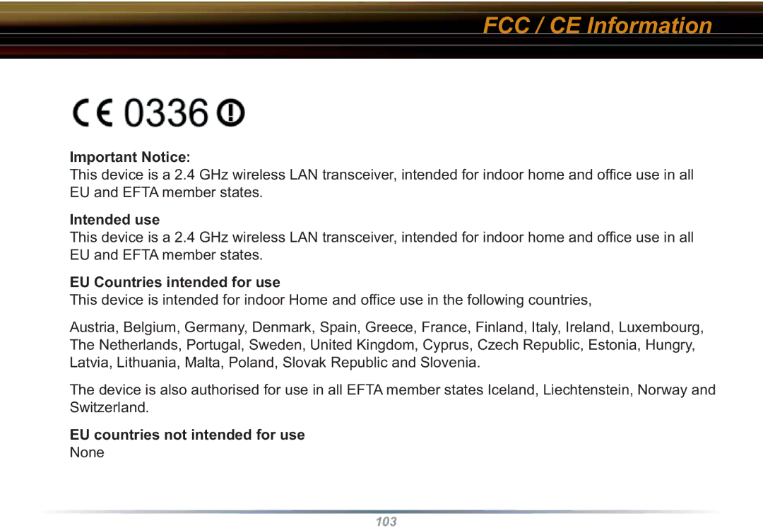 Buffalo Technology WZR-RS-G54 user manual Important Notice, Intended use, EU Countries intended for use 