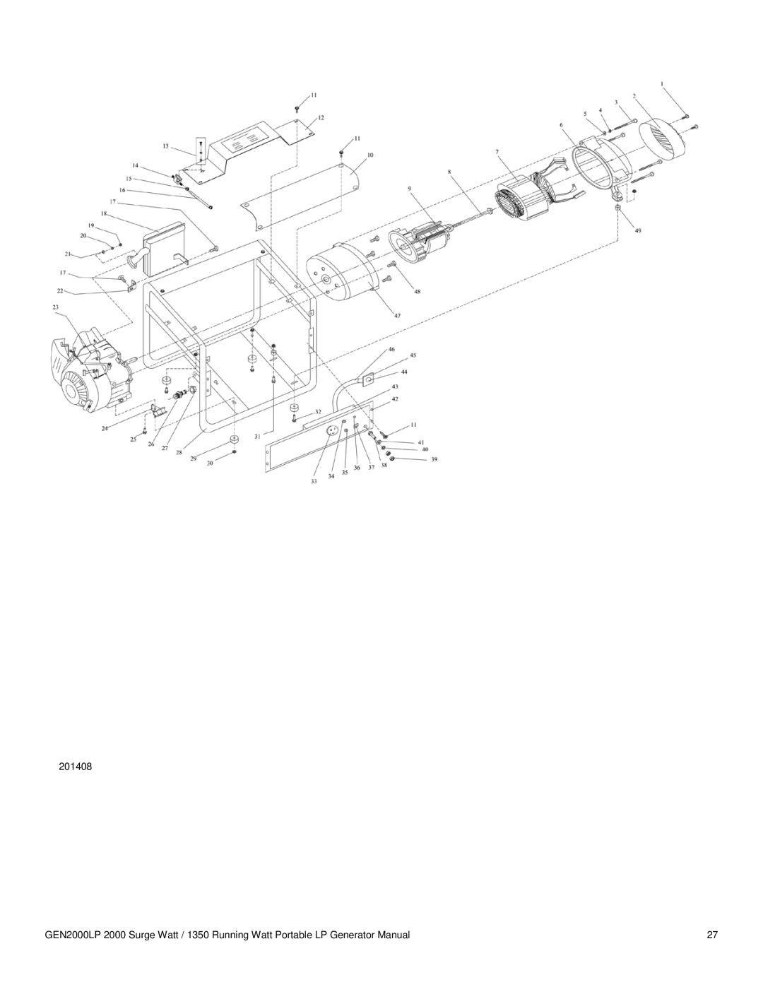 Buffalo Tools GEN2000LP instruction manual 