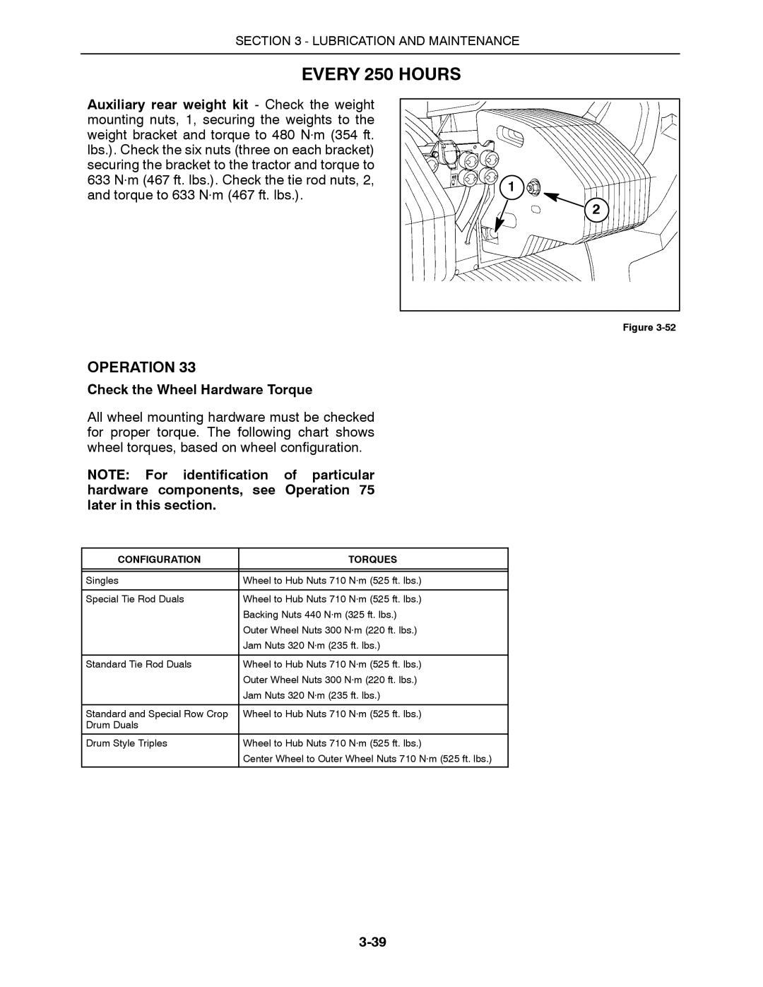 Buhler 2360, 2335, 2425, 2290, 2375 manual Check the Wheel Hardware Torque, Configuration Torques 