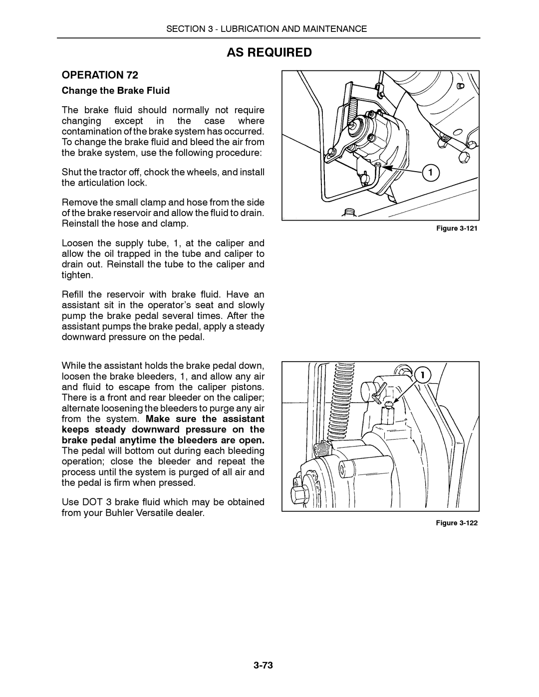 Buhler 2290, 2335, 2425, 2375, 2360 manual Change the Brake Fluid 