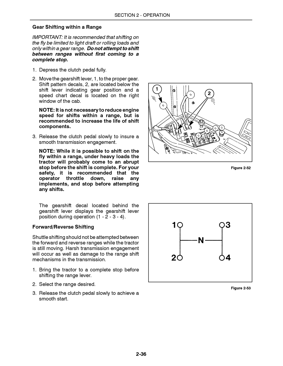 Buhler 2360, 2335, 2425, 2290, 2375 manual Gear Shifting within a Range, Forward/Reverse Shifting 