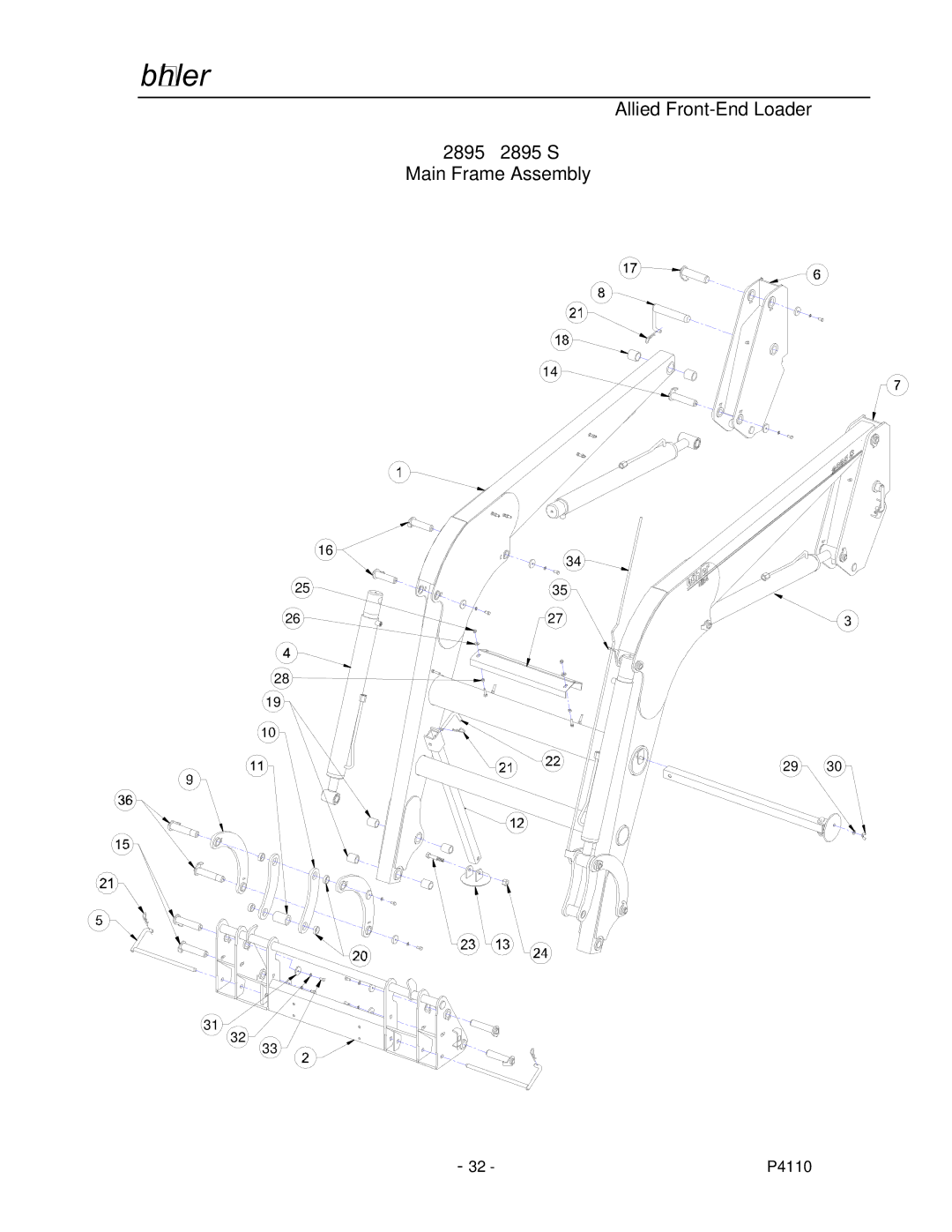 Buhler manual 2895 2895 S Main Frame Assembly 