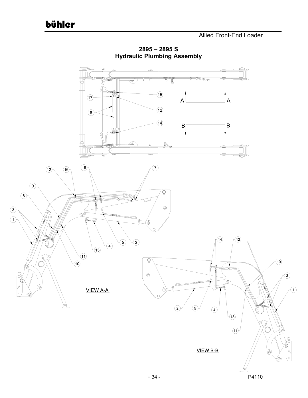 Buhler manual 2895 2895 S Hydraulic Plumbing Assembly 