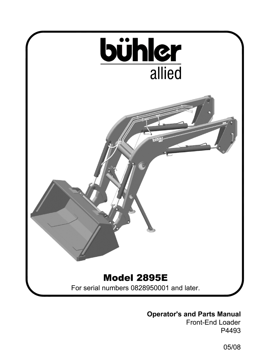 Buhler 2895E manual 