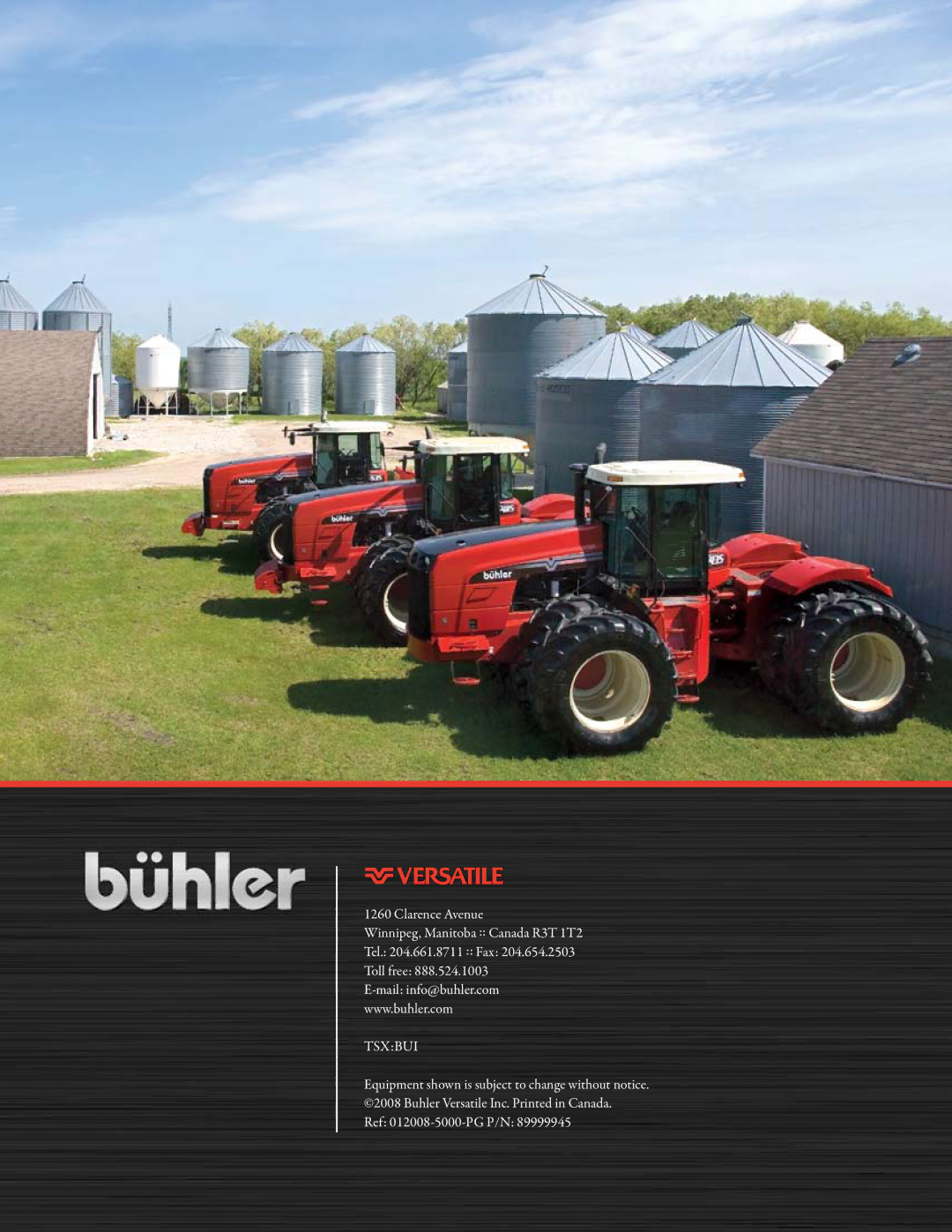 Buhler 305, 400, 375, 340 manual Tsxbui 