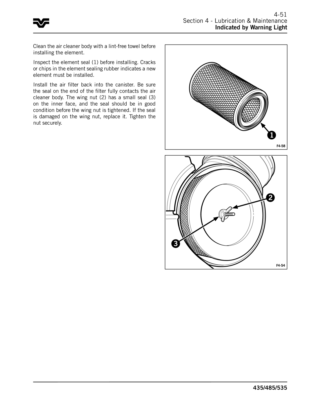 Buhler 535, 485, 435 manual Lubrication & Maintenance Indicated by Warning Light 