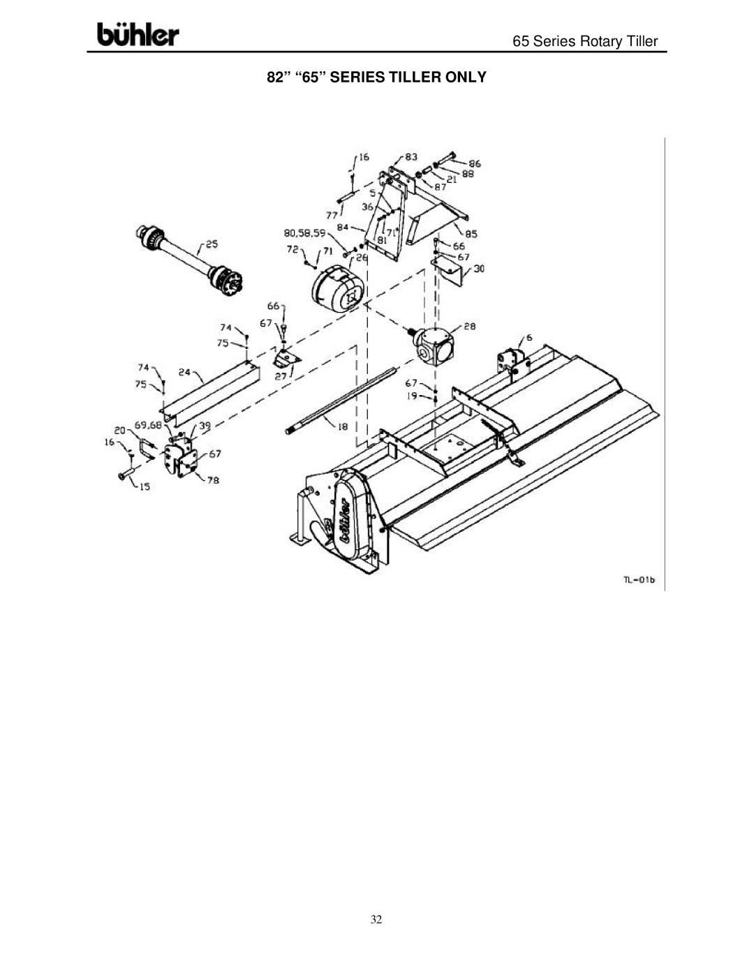 Buhler FK302 warranty 82 65 Series Tiller only 