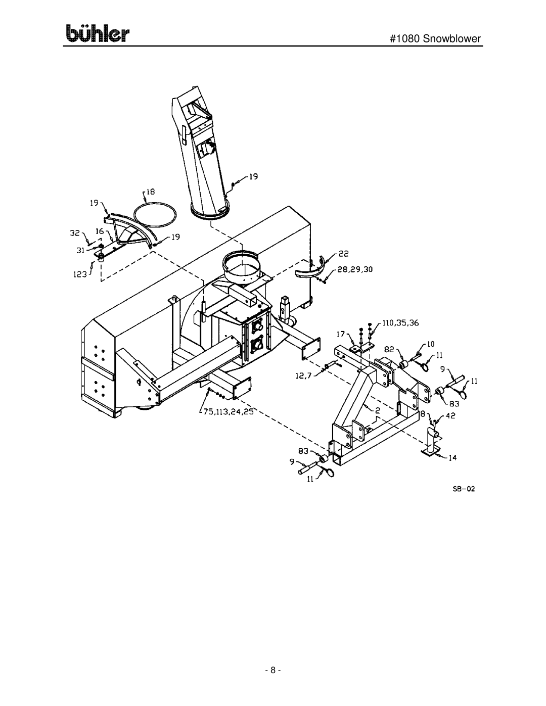 Buhler FK329 manual #1080 Snowblower 