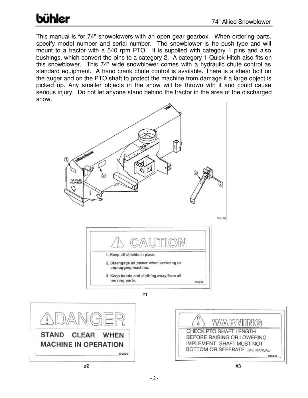 Buhler FK331 warranty 