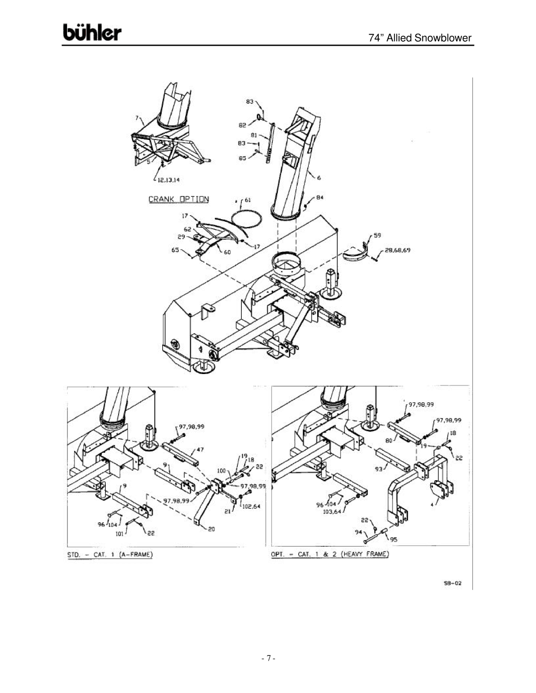 Buhler FK331 warranty Allied Snowblower 