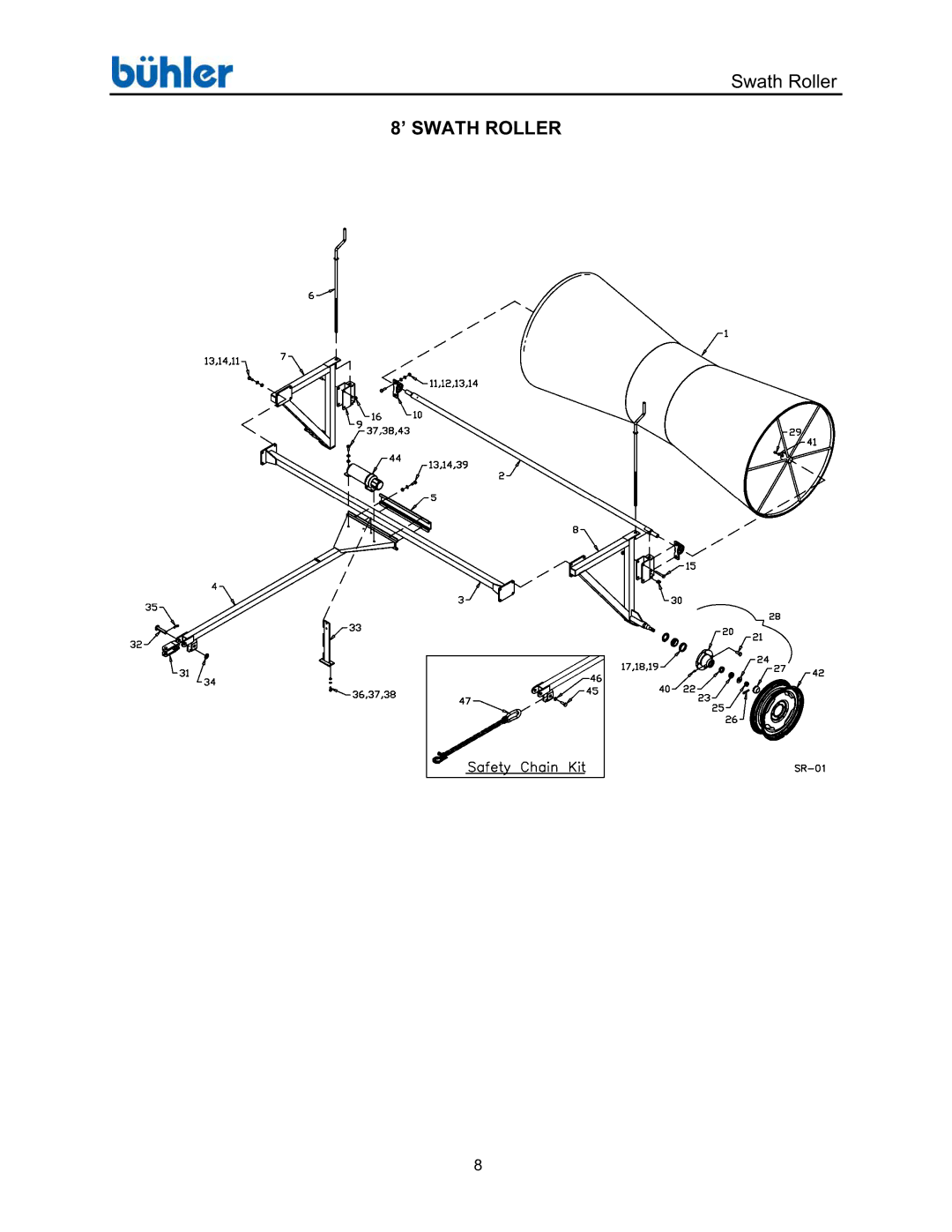 Buhler FK358 manual ’ Swath Roller 