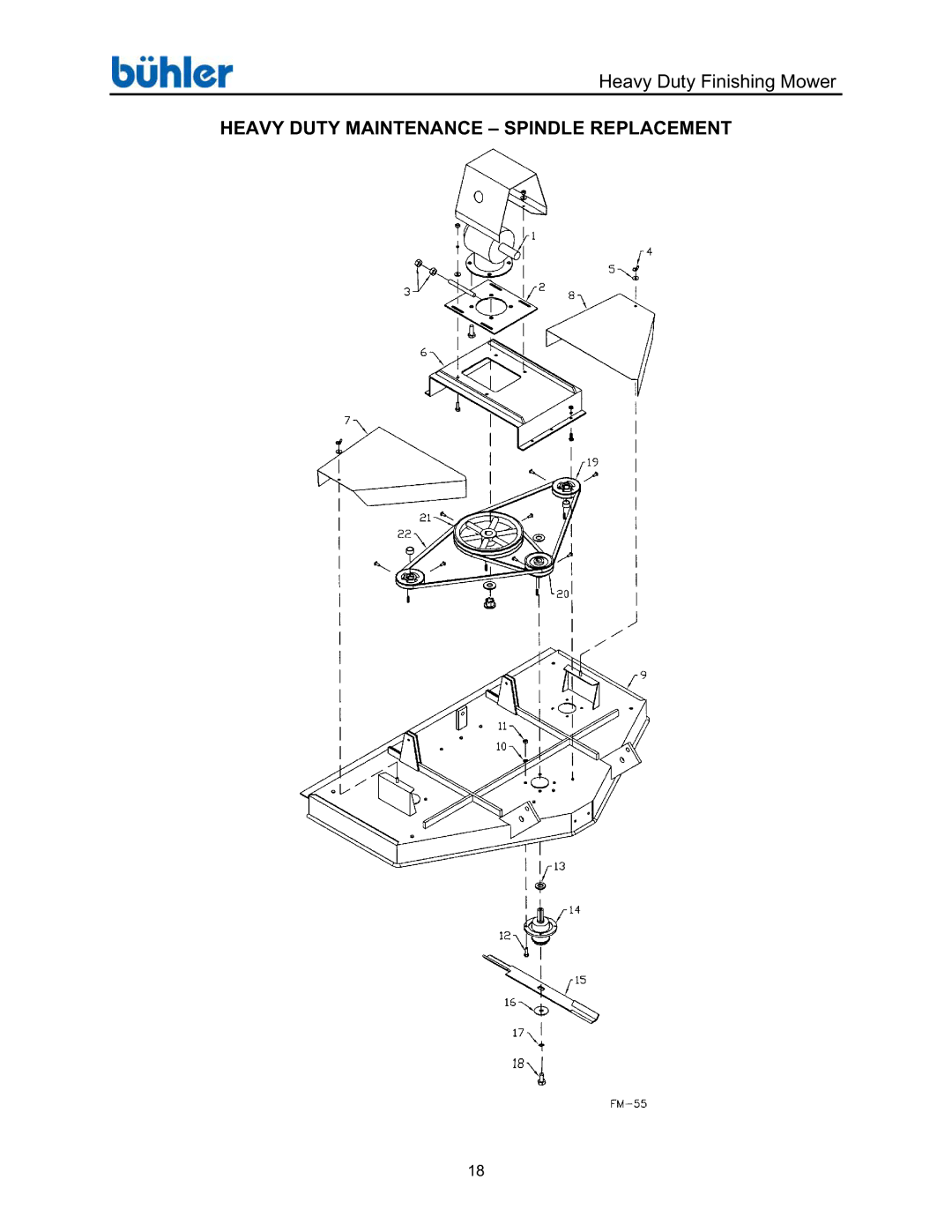 Buhler FK369 manual Heavy Duty Maintenance Spindle Replacement 