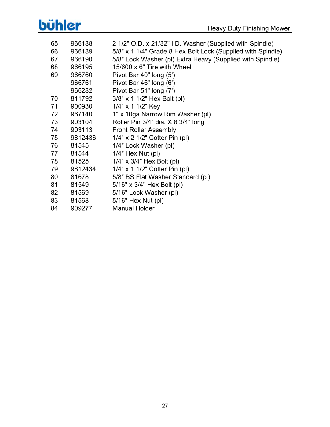 Buhler FK369 manual 