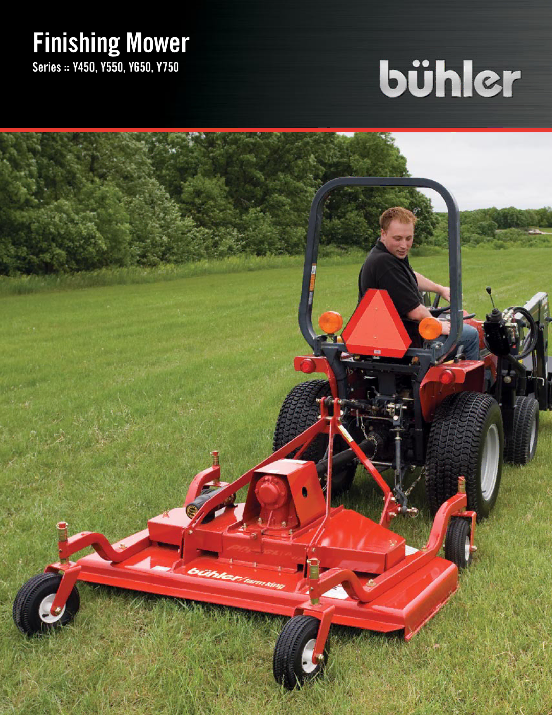 Buhler Y650, Y750, Y450, Y550 manual Finishing Mower 