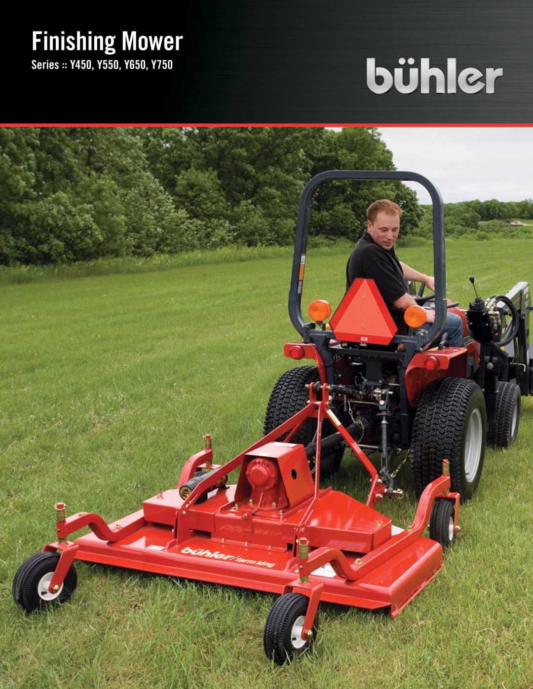 Buhler manual Finishing Mower, Series Y450, Y550, Y650, Y750 