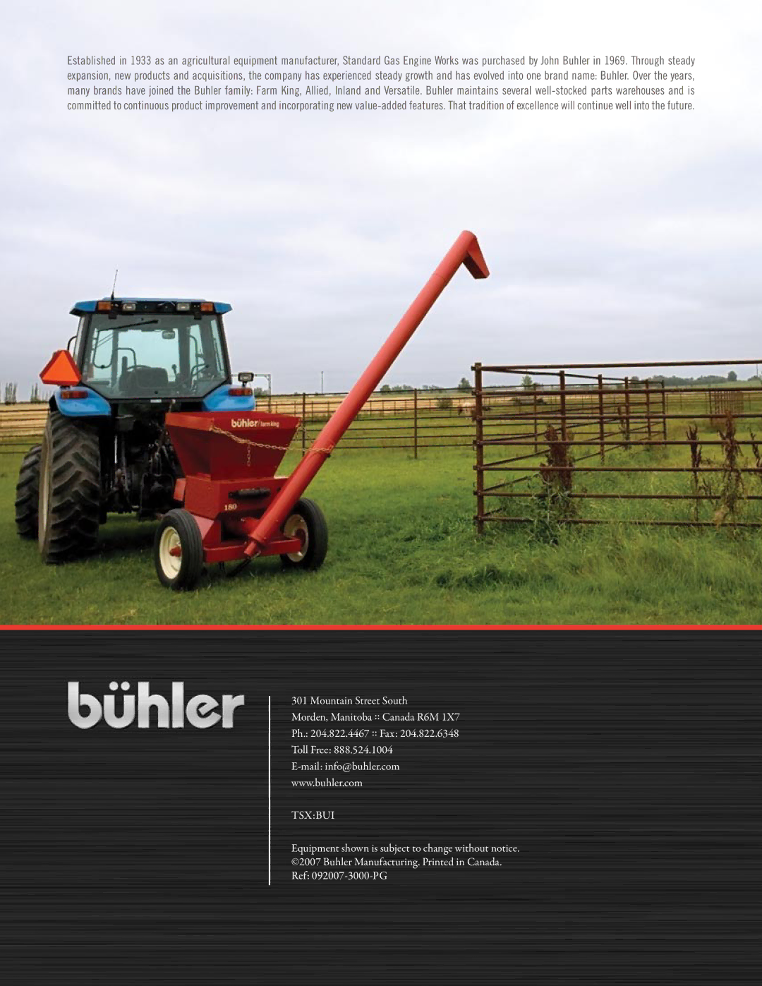 Buhler Y85, Y100, Y60, Y180 manual Tsxbui 