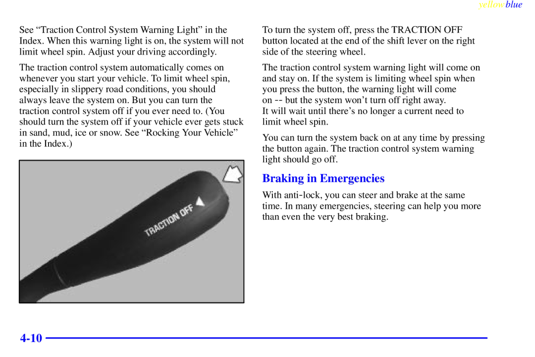 Buick 2000 manual Braking in Emergencies 