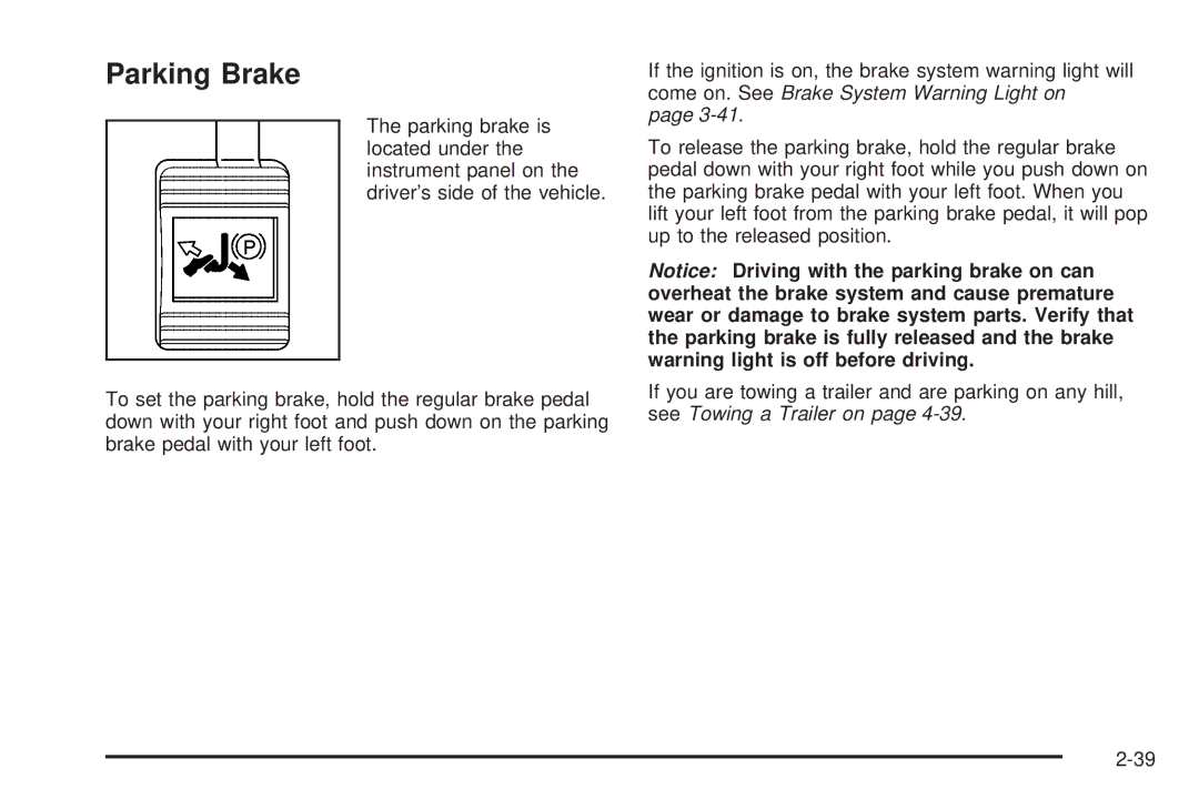 Buick 2006 manual Parking Brake 