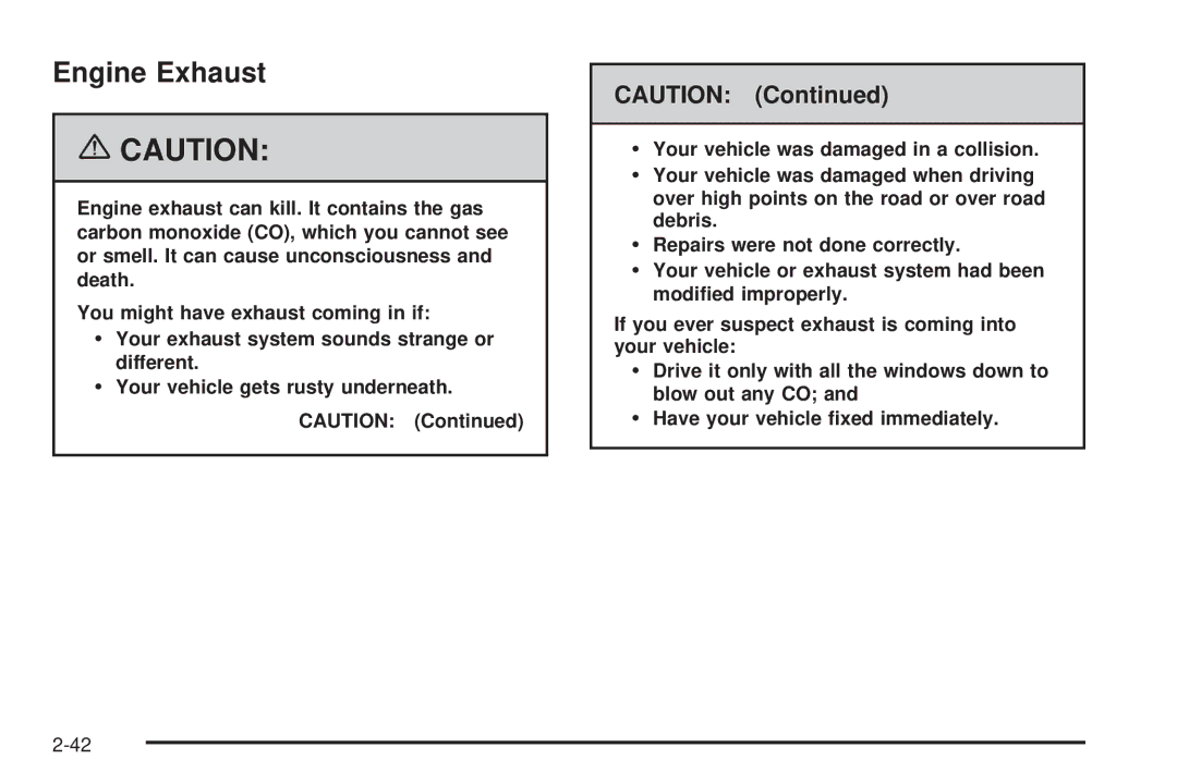 Buick 2006 manual Engine Exhaust 