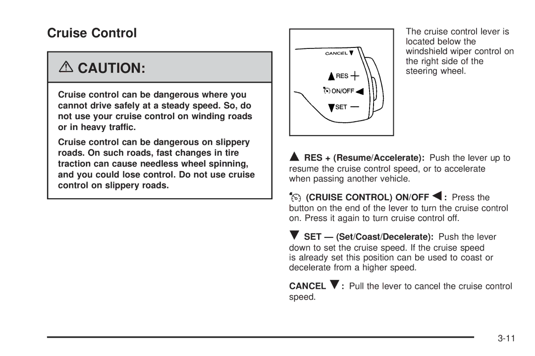 Buick 2006 manual Cruise Control 