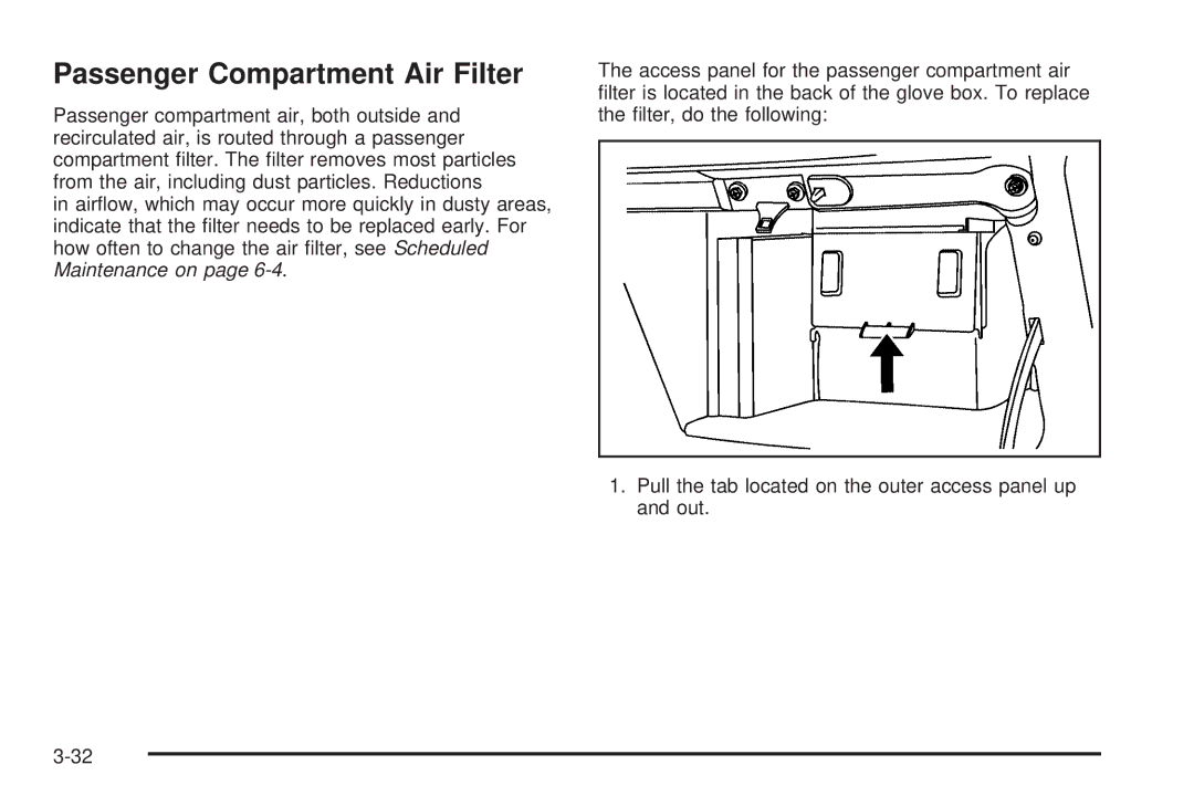 Buick 2006 manual Passenger Compartment Air Filter 