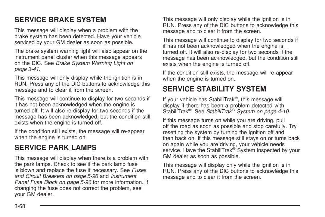 Buick 2006 manual Service Brake System 