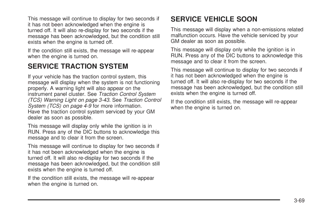 Buick 2006 manual Service Traction System 