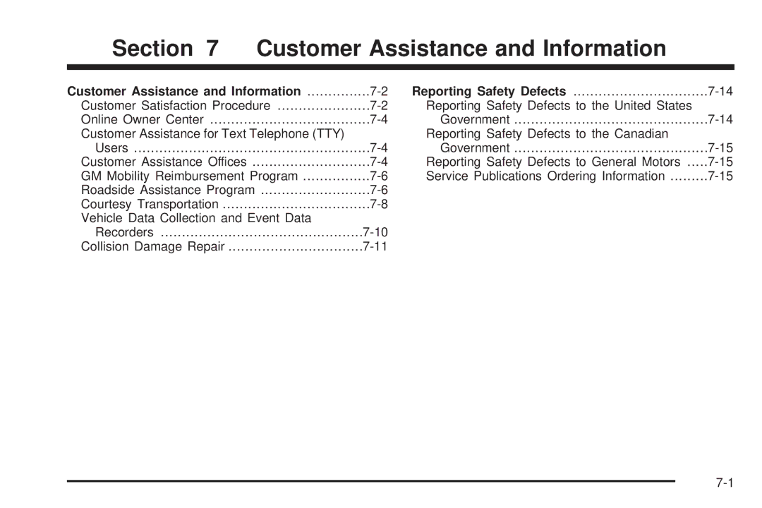 Buick 2006 manual Section Customer Assistance and Information 