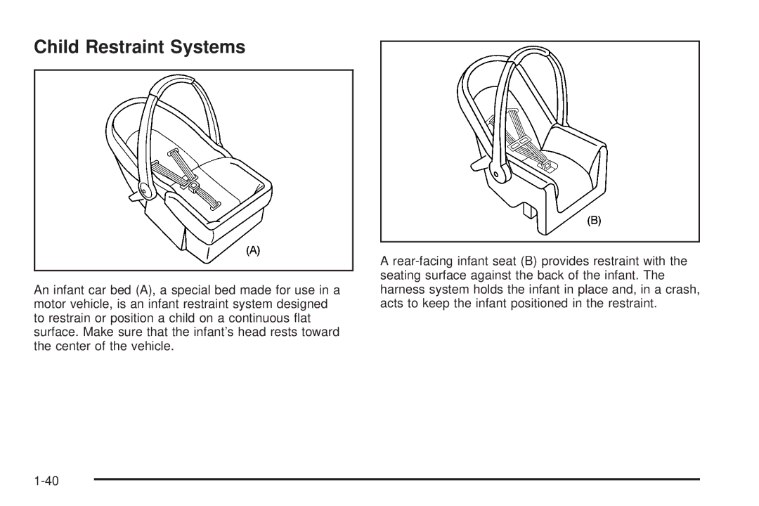 Buick 2006 manual Child Restraint Systems 