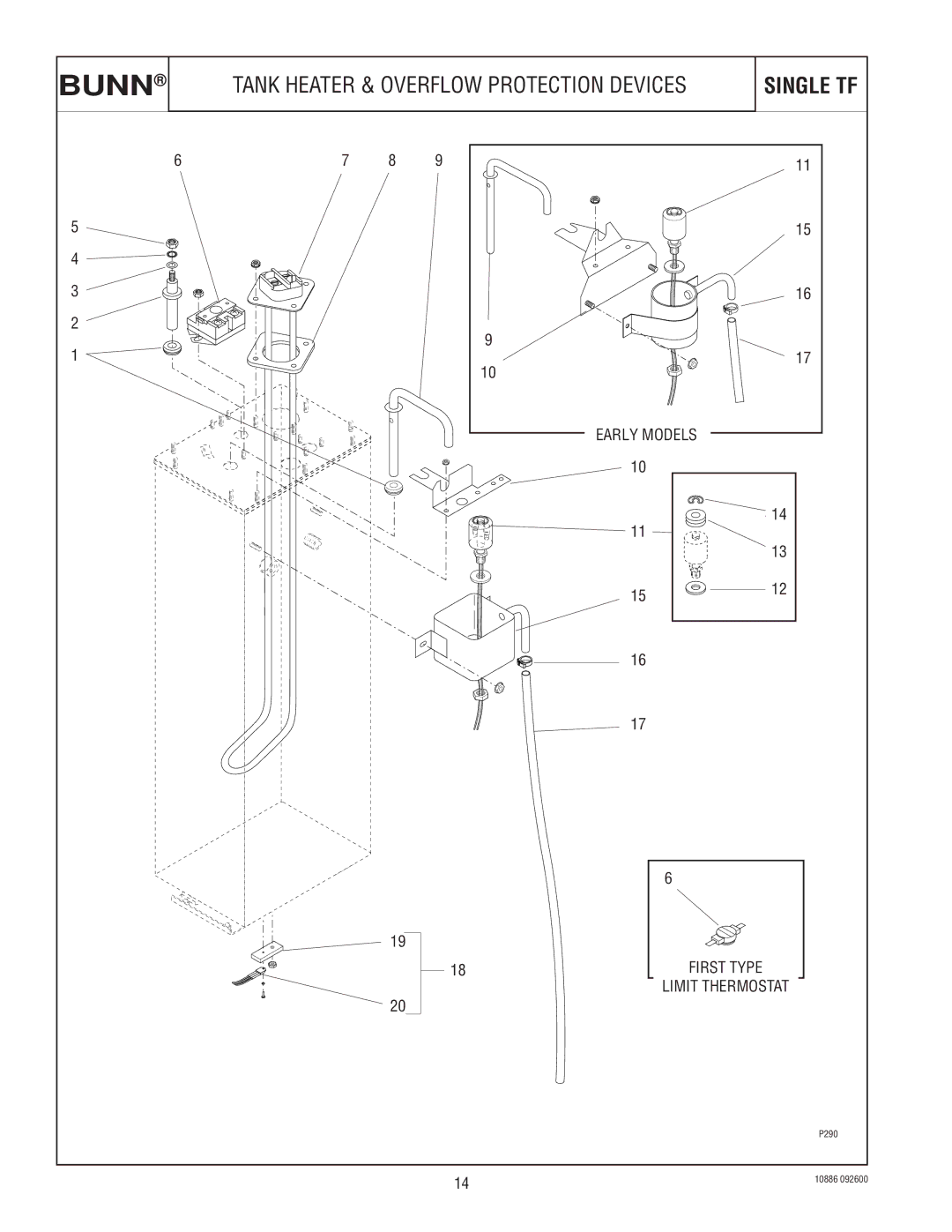 Bunn 1.5 GALLON specifications Tank Heater & Overflow Protection Devices 