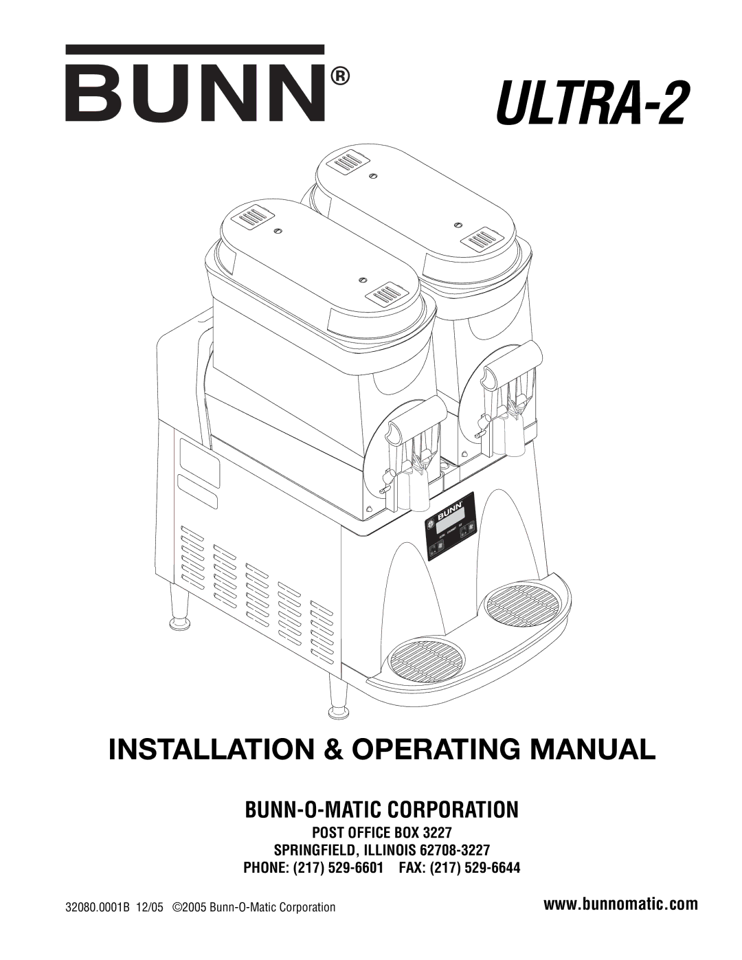 Bunn manual ULTRA-2 