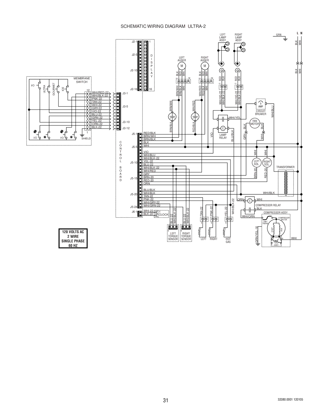 Bunn manual Schematic Wiring Diagram ULTRA-2 