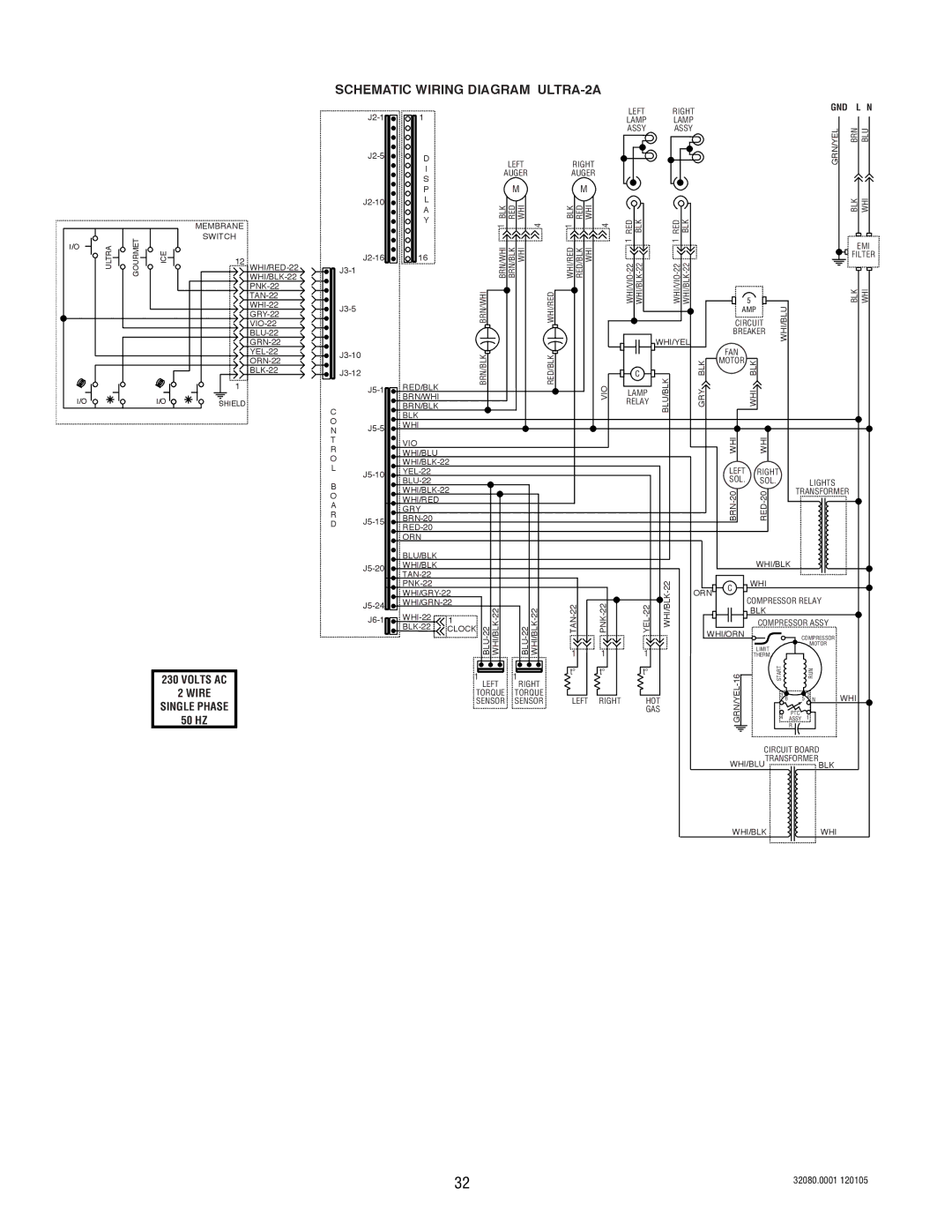 Bunn manual Schematic Wiring Diagram ULTRA-2A 