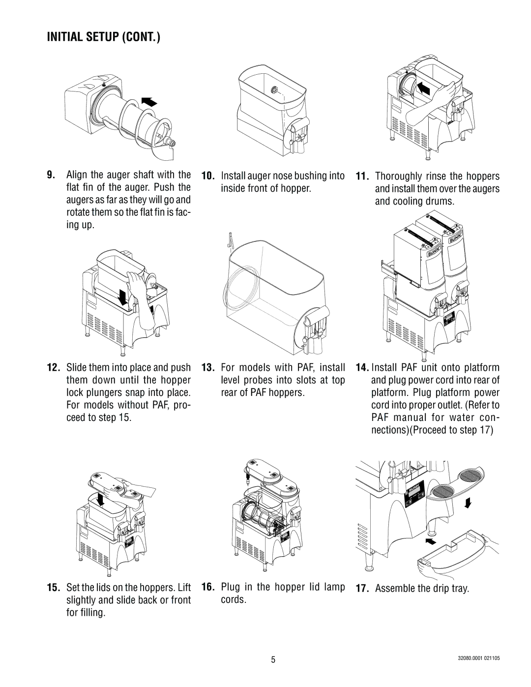 Bunn 2 manual Assemble the drip tray 