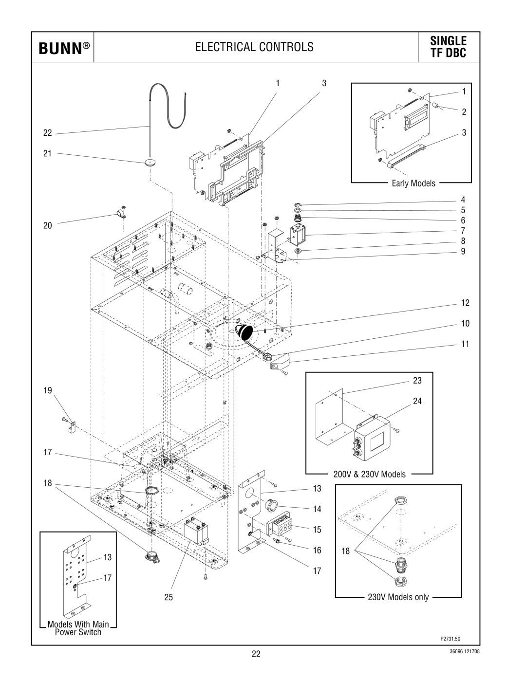 Bunn 360960001D specifications Bunn 